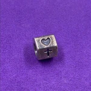 💛 Pandora Sterling Silver Faith, Hope & Love Charm